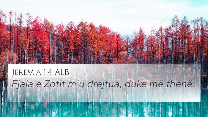 Jeremia 1:4 ALB Bible Verse Image