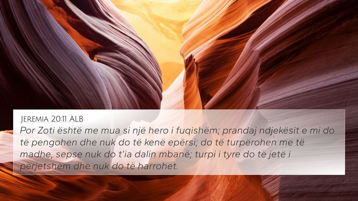 Jeremia 20:11 ALB Bible Verse Image