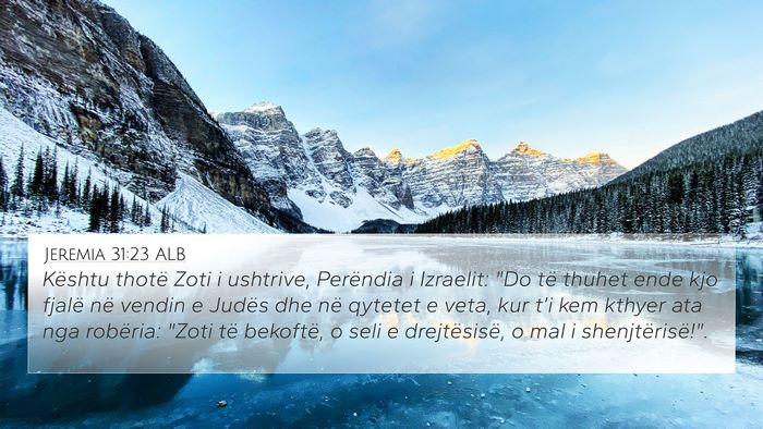 Jeremia 31:23 ALB Bible Verse Image
