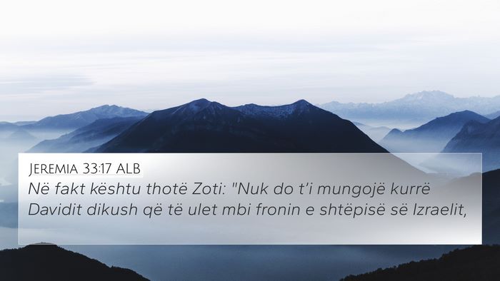 Jeremia 33:17 ALB Bible Verse Image