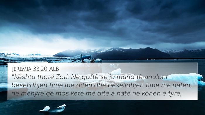 Jeremia 33:20 ALB Bible Verse Image