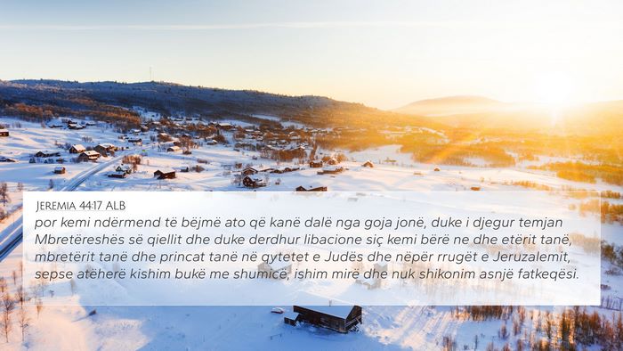 Jeremia 44:17 ALB Bible Verse Image
