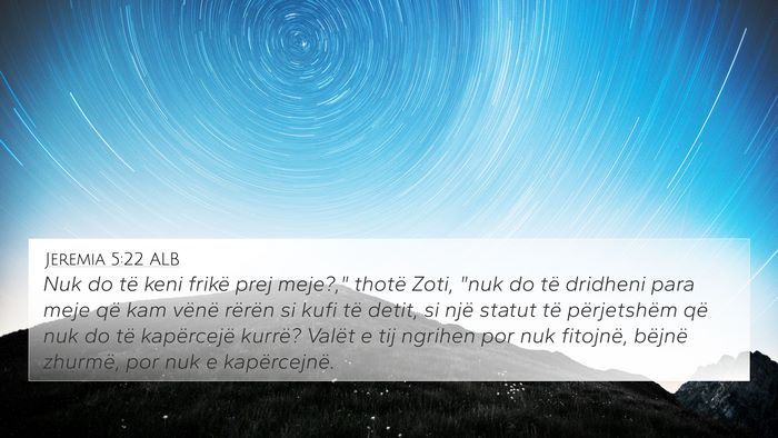 Jeremia 5:22 ALB Bible Verse Image