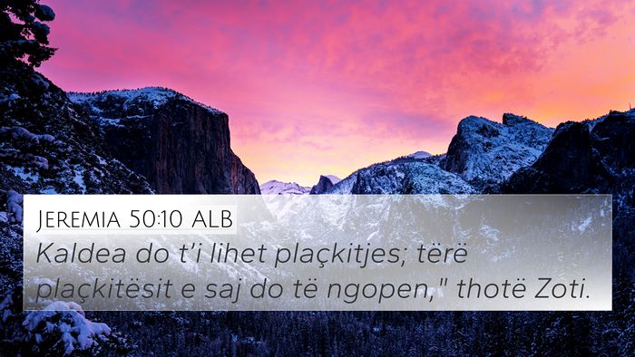 Jeremia 50:10 ALB Bible Verse Image