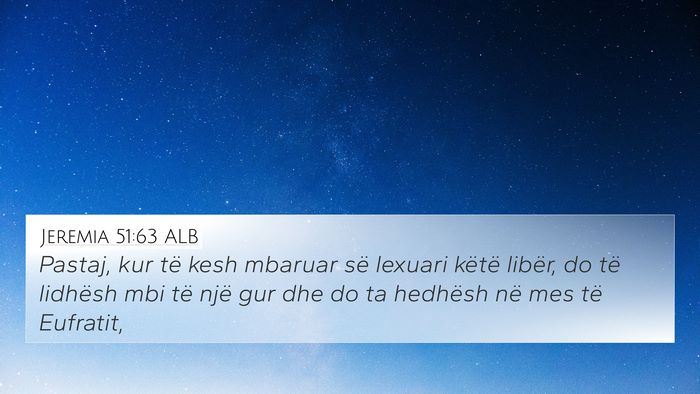 Jeremia 51:63 ALB Bible Verse Image