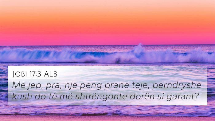 Jobi 17:3 ALB Bible Verse Image