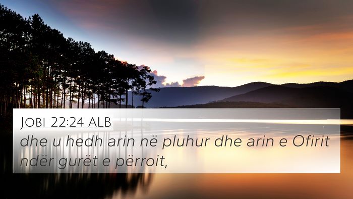 Jobi 22:24 ALB Bible Verse Image