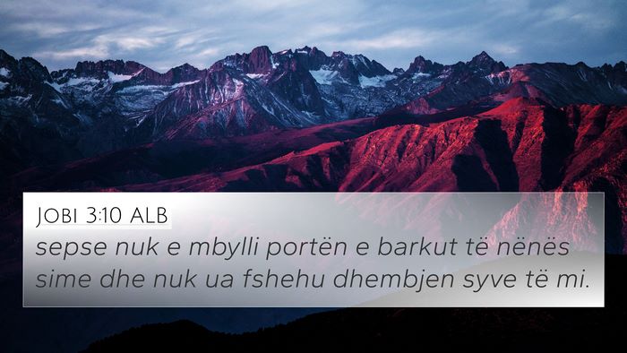 Jobi 3:10 ALB Bible Verse Image