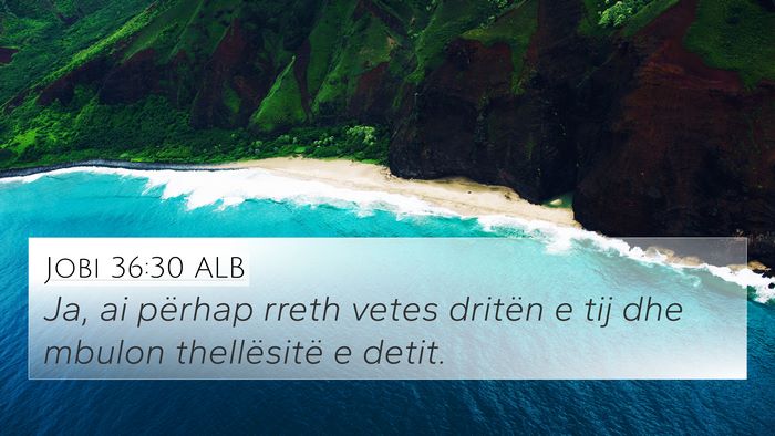 Jobi 36:30 ALB Bible Verse Image