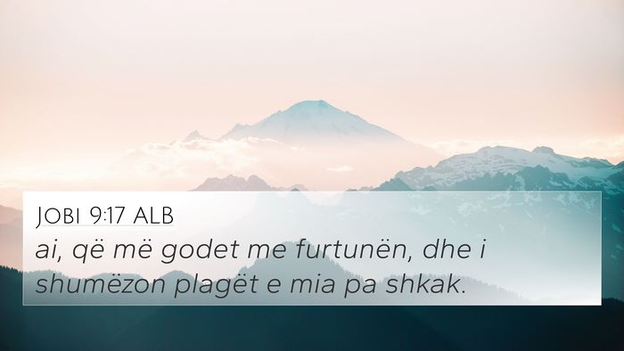 Jobi 9:17 ALB Bible Verse Image