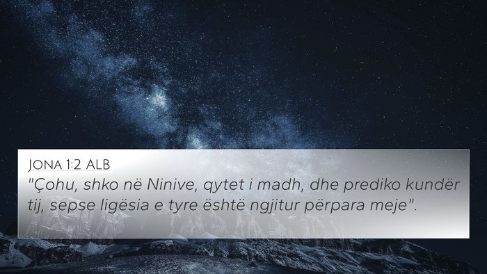 Jona 1:2 ALB Bible Verse Image
