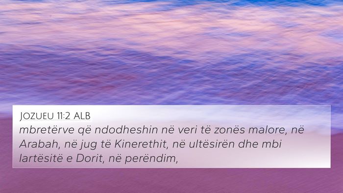 Jozueu 11:2 ALB Bible Verse Image