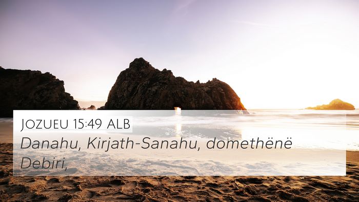Jozueu 15:49 ALB Bible Verse Image