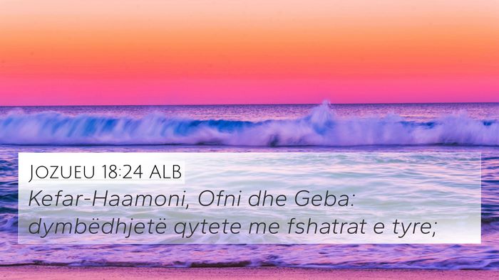 Jozueu 18:24 ALB Bible Verse Image