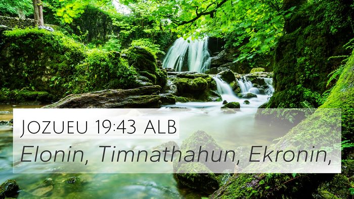 Jozueu 19:43 ALB Bible Verse Image