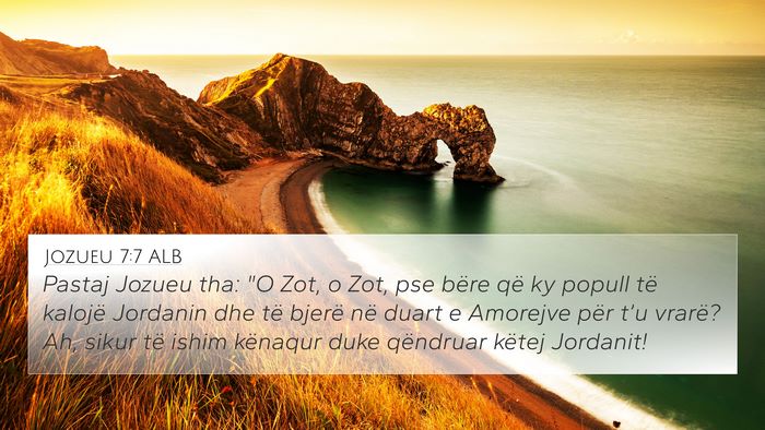 Jozueu 7:7 ALB Bible Verse Image