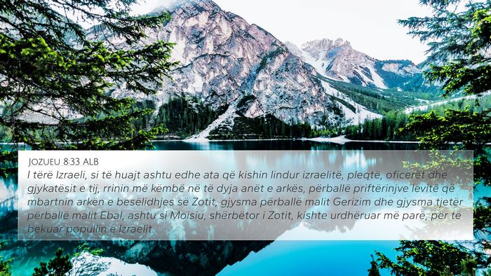 Jozueu 8:33 ALB Bible Verse Image