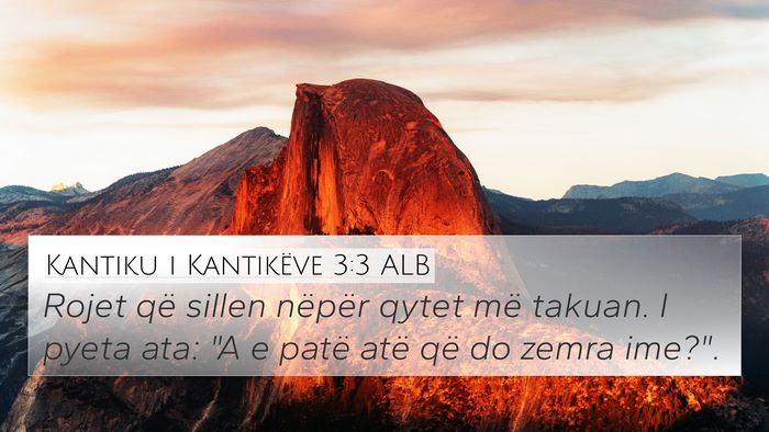 Kantiku i Kantikëve 3:3 ALB Bible Verse Image