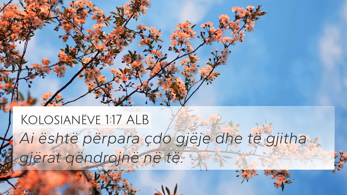 Kolosianëve 1:17 ALB Bible Verse Image