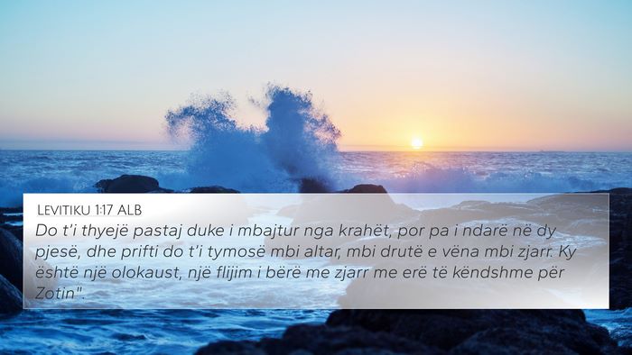 Levitiku 1:17 ALB Bible Verse Image