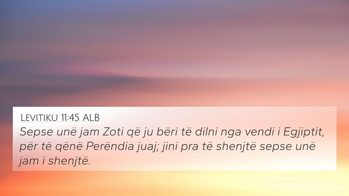 Levitiku 11:45 ALB Bible Verse Image