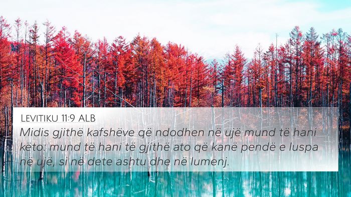 Levitiku 11:9 ALB Bible Verse Image