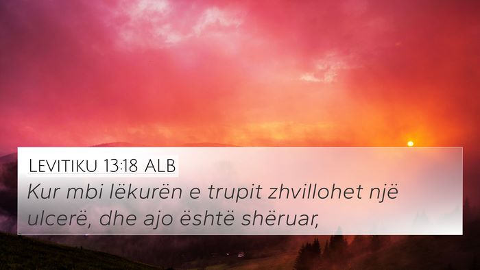 Levitiku 13:18 ALB Bible Verse Image