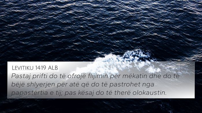 Levitiku 14:19 ALB Bible Verse Image