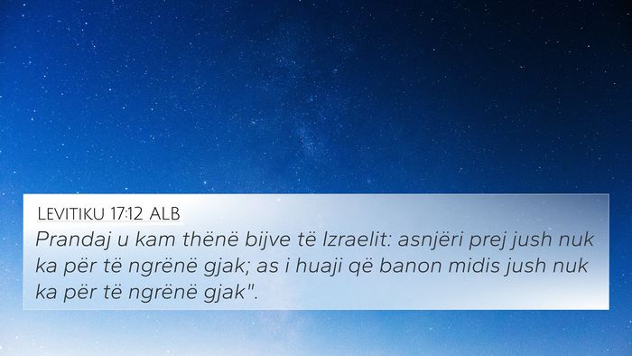 Levitiku 17:12 ALB Bible Verse Image