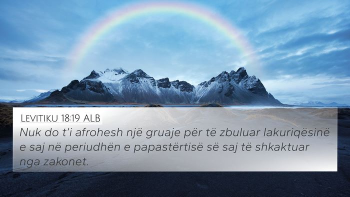 Levitiku 18:19 ALB Bible Verse Image