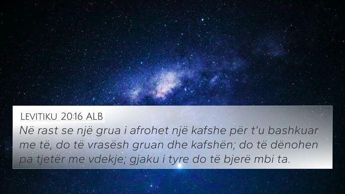 Levitiku 20:16 ALB Bible Verse Image