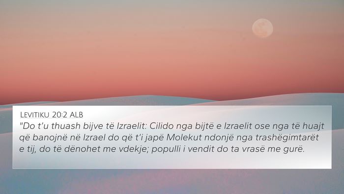 Levitiku 20:2 ALB Bible Verse Image