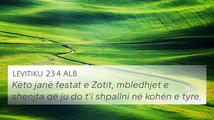 Levitiku 23:4 ALB Bible Verse Image