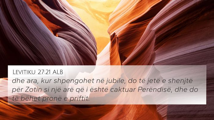 Levitiku 27:21 ALB Bible Verse Image