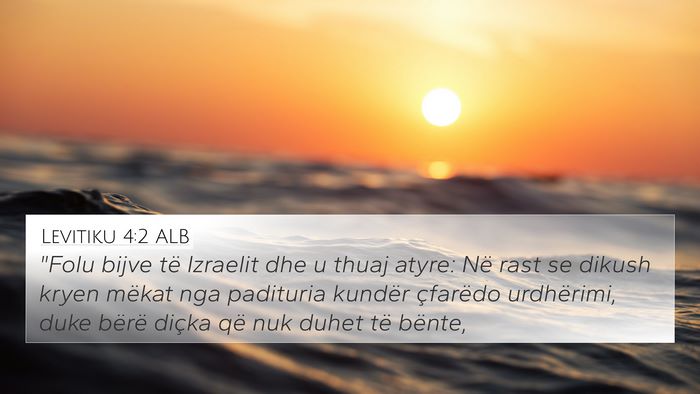 Levitiku 4:2 ALB Bible Verse Image