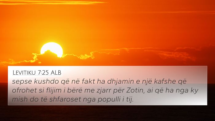 Levitiku 7:25 ALB Bible Verse Image