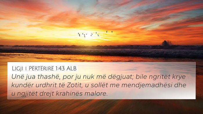Ligji i Përtërirë 1:43 ALB 4K Wallpaper - Unë jua thashë, por ju nuk më dëgjuat; bile - 4K Wallpaper Bible Verse
