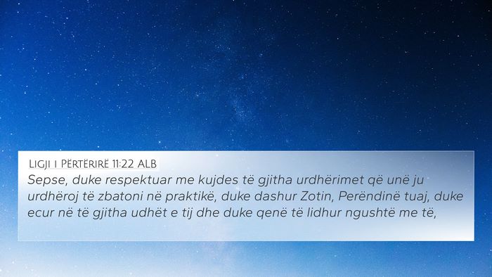Ligji i Përtërirë 11:22 ALB Bible Verse Image