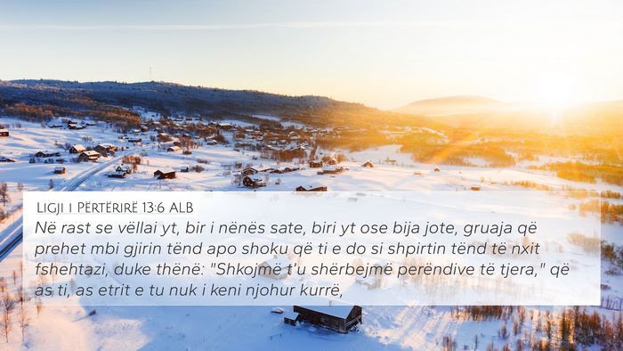 Ligji i Përtërirë 13:6 ALB Bible Verse Image