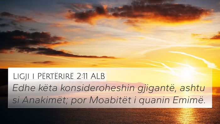 Ligji i Përtërirë 2:11 ALB Bible Verse Image