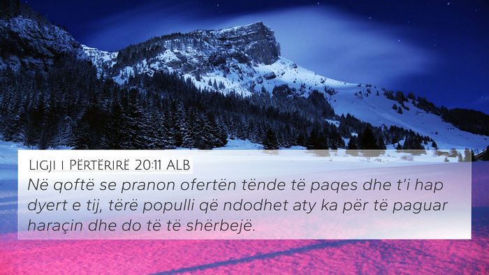 Ligji i Përtërirë 20:11 ALB Bible Verse Image