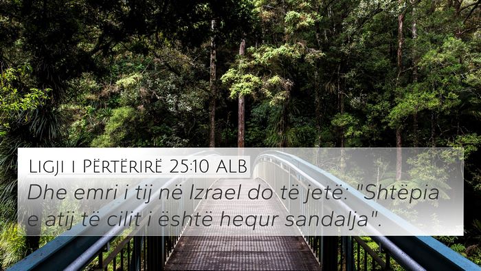 Ligji i Përtërirë 25:10 ALB 4K Wallpaper - Dhe emri i tij në Izrael do të jetë: 
