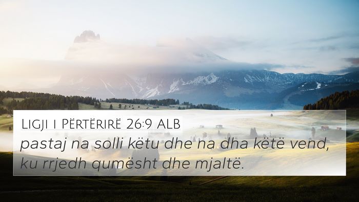 Ligji i Përtërirë 26:9 ALB Bible Verse Image