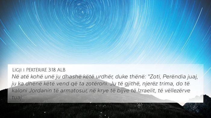 Ligji i Përtërirë 3:18 ALB Bible Verse Image
