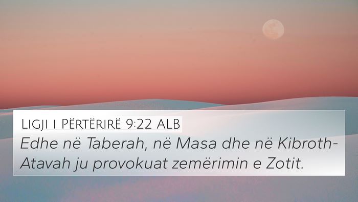Ligji i Përtërirë 9:22 ALB Bible Verse Image