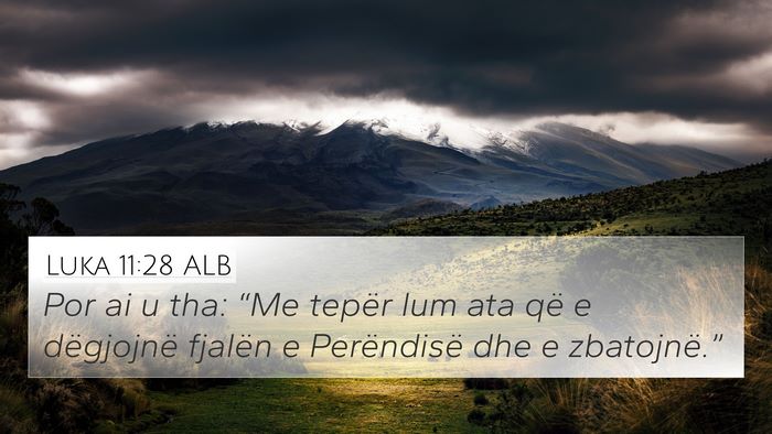 Luka 11:28 ALB Bible Verse Image
