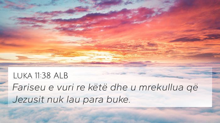 Luka 11:38 ALB Bible Verse Image