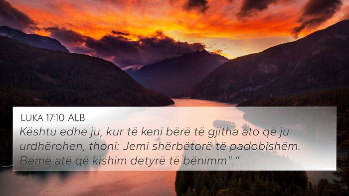 Luka 17:10 ALB Bible Verse Image