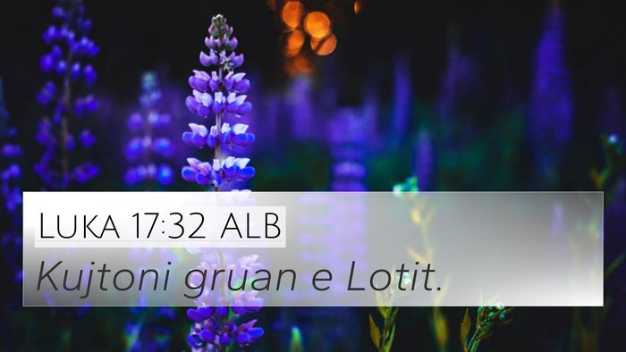 Luka 17:32 ALB Bible Verse Image