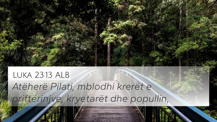Luka 23:13 ALB Bible Verse Image